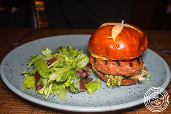 Vegan burger at The Rag Trader in NYC, NY