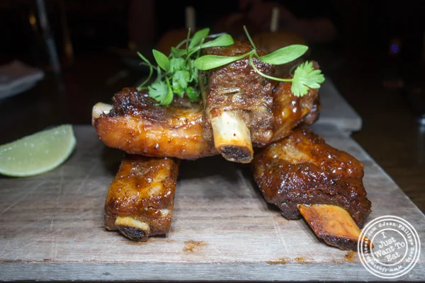 Baby back ribs at The Rag Trader in NYC, NY