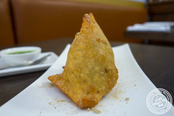 Samosa at Garam Masala in Ridgewood, Queens