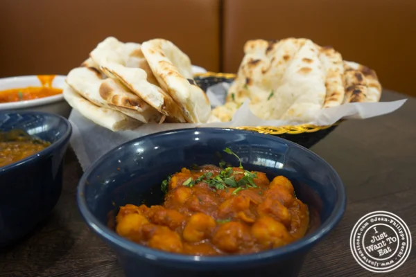 Chana Masala at Garam Masala in Ridgewood, Queens