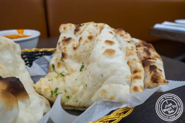 Cheese naan at Garam Masala in Ridgewood, Queens