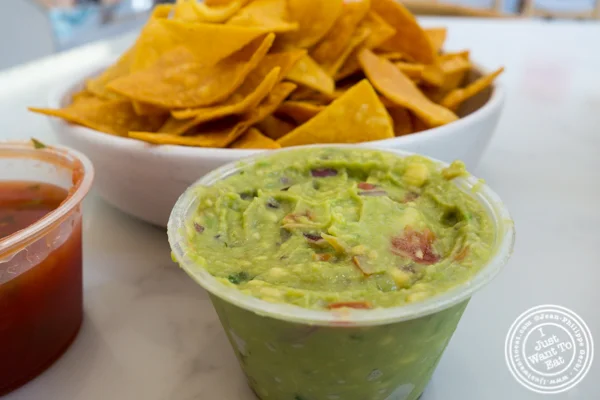 Guacamole and chips at Pico Taco in Hoboken, NJ