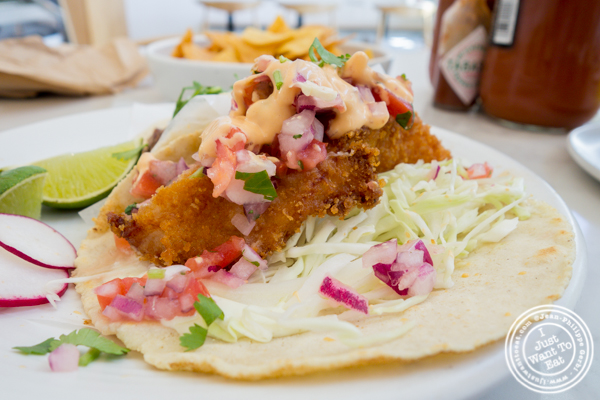 Fish taco at Pico Taco in Hoboken, NJ
