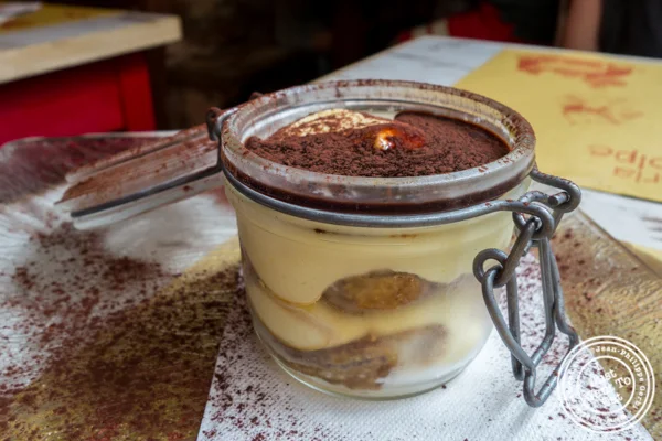 Tiramisu at Osteria Del Gatto e la Volpe in Florence, Italy