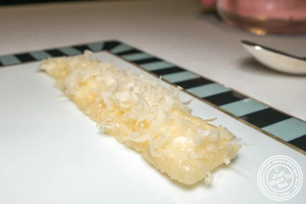 Parmigiano reggiano stick at Osteria Francescana in Modena, Italy