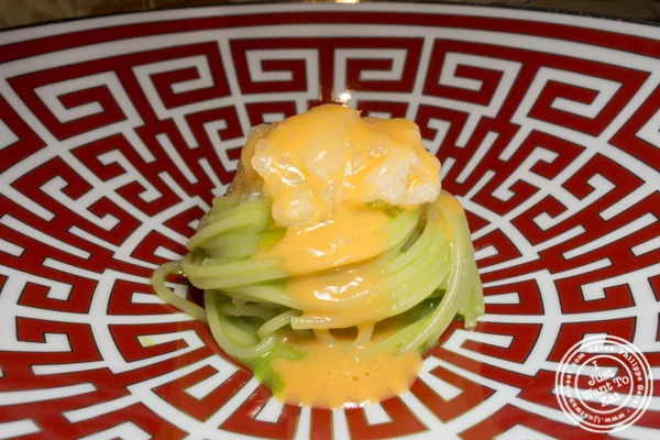 spaghettini from the gulf of Naples to Hokkaido at Osteria Francescana in Modena, Italy