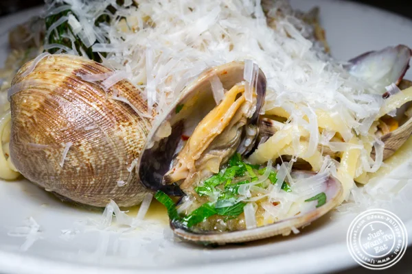 Manilla clams at La Pecora Bianca, Midtown East