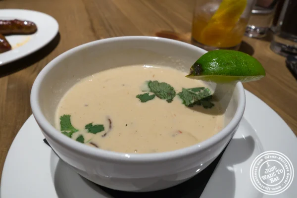 Tom Khai Gai soup at Belcampo in Hudson Yards