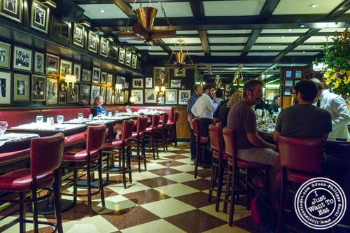 Bar area at Gallaghers Steakhouse in NYC, NY