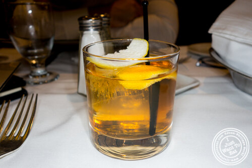 Old fashioned at Gallaghers Steakhouse in NYC, NY