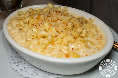 Mac and cheese at Gallaghers Steakhouse in NYC, NY