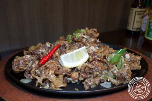 Pusit Sisig at Max's, cuisine of The Philippines in Jersey City
