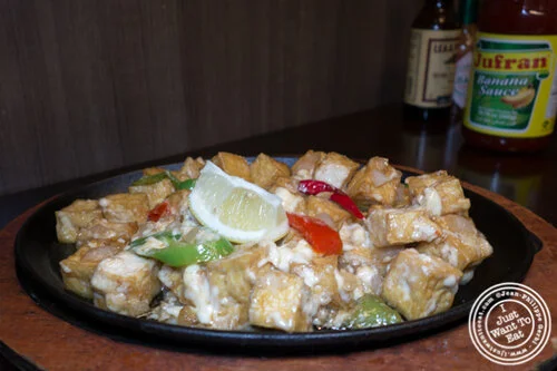 Sizzling tofu at Max's, cuisine of The Philippines in Jersey City