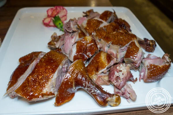 Tea smoked duck at Alley 41 in Flushing, Queens