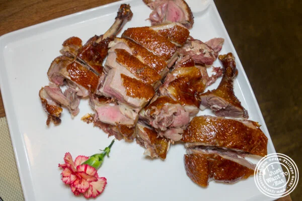 Tea smoked duck at Alley 41 in Flushing, Queens