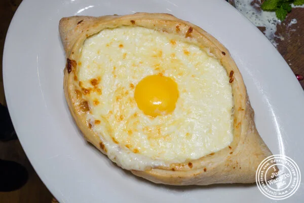 Katchapuri adjarul at Chama Mama in Chelsea