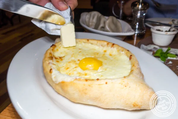 Katchapuri adjarul at Chama Mama in Chelsea