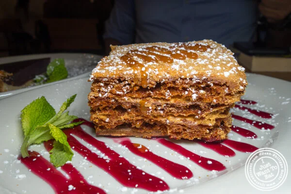 Honey cake at Chama Mama in Chelsea