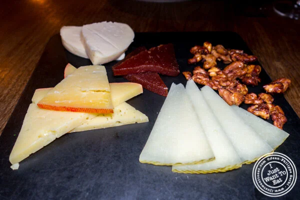 Cheese plate at Socarrat Paella Bar in Chelsea