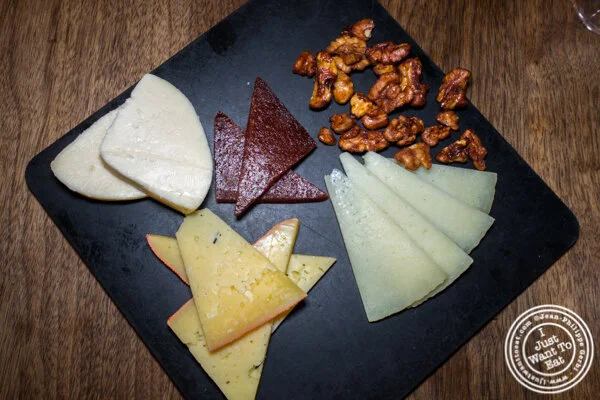 Cheese plate at Socarrat Paella Bar in Chelsea