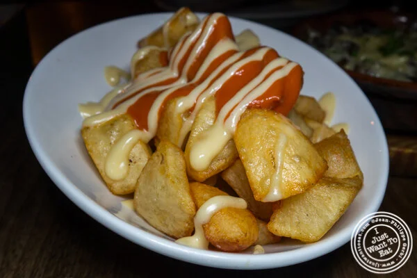 Patatas bravas at Socarrat Paella Bar in Chelsea