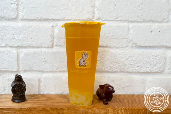 Lychee iced tea at Rabbit Rabbit Tea in NYC, NY