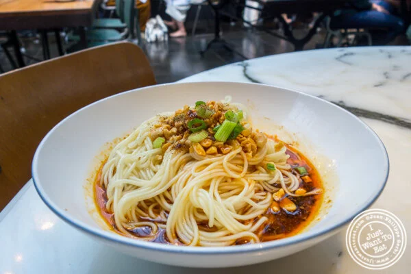 Dan dan noodles at Hao Noodles in Chelsea