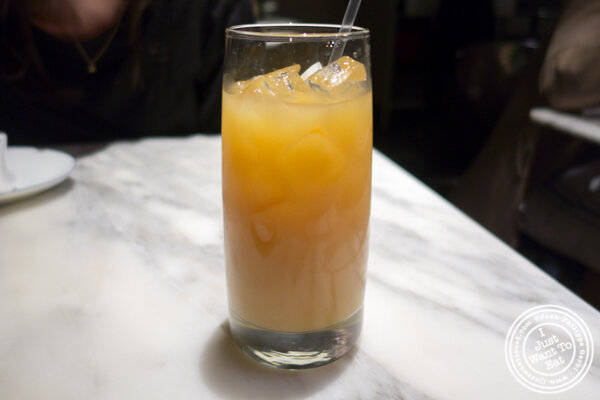 Citrus black tea at Hao Noodles in Chelsea