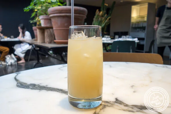 Lychee tea at Hao Noodles in Chelsea