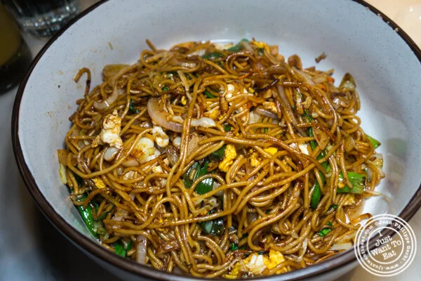 Fried noodles at Hao Noodles in Chelsea