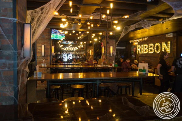 Bar area at The Ribbon on the Upper West Side