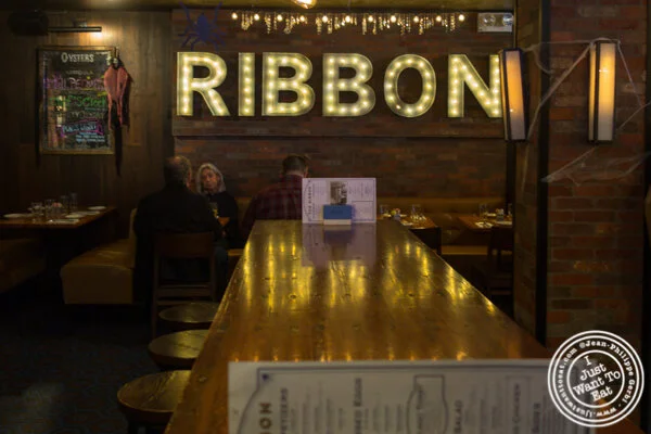 Bar area at The Ribbon on the Upper West Side