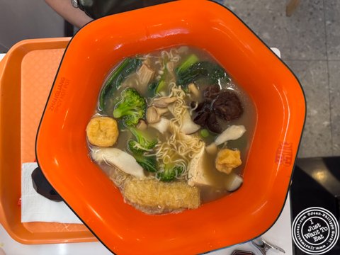 When the winter chill sets in and the temperatures drop, there's nothing quite like a warm, comforting bowl of soup to lift your spirits! And, let me tell you, this vegetarian soup from ZhangLiang Malatang Hot Pot in Jersey City is a real treat. Comp