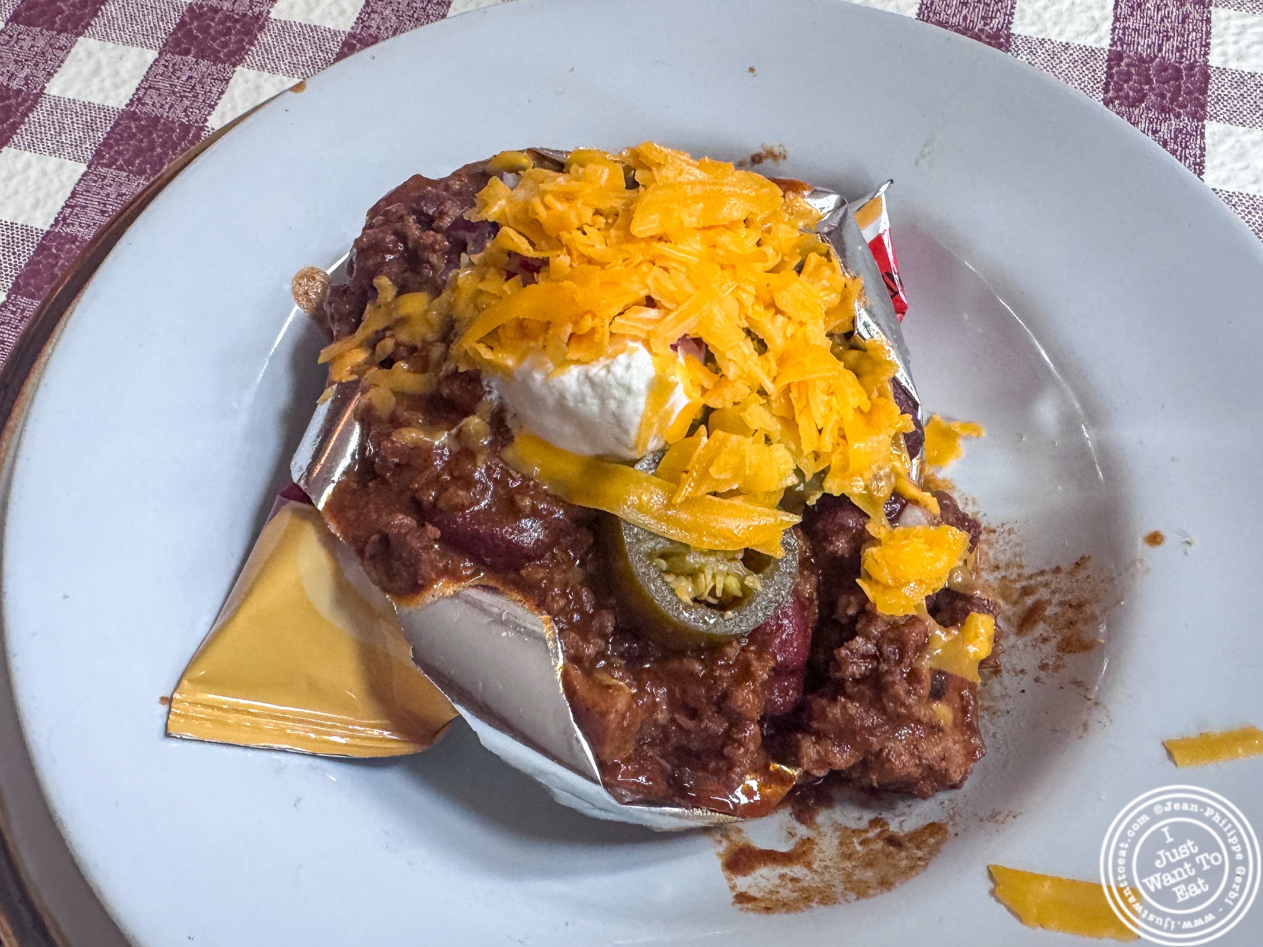 Frito pie at Cowgirl in the West Village, New York, NY