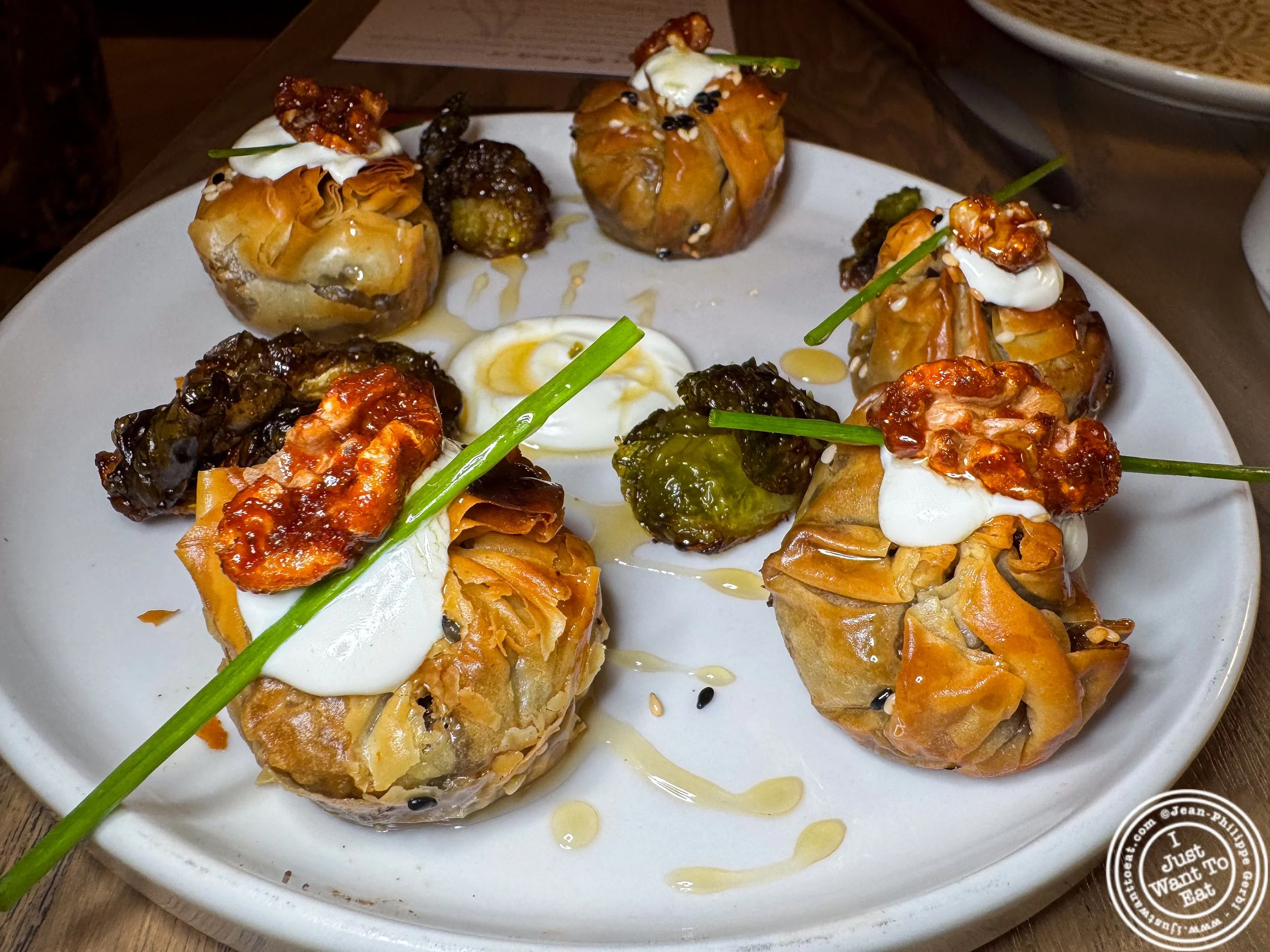Baklava bites at Solaz Mediterranean Cuisine, in Jersey City