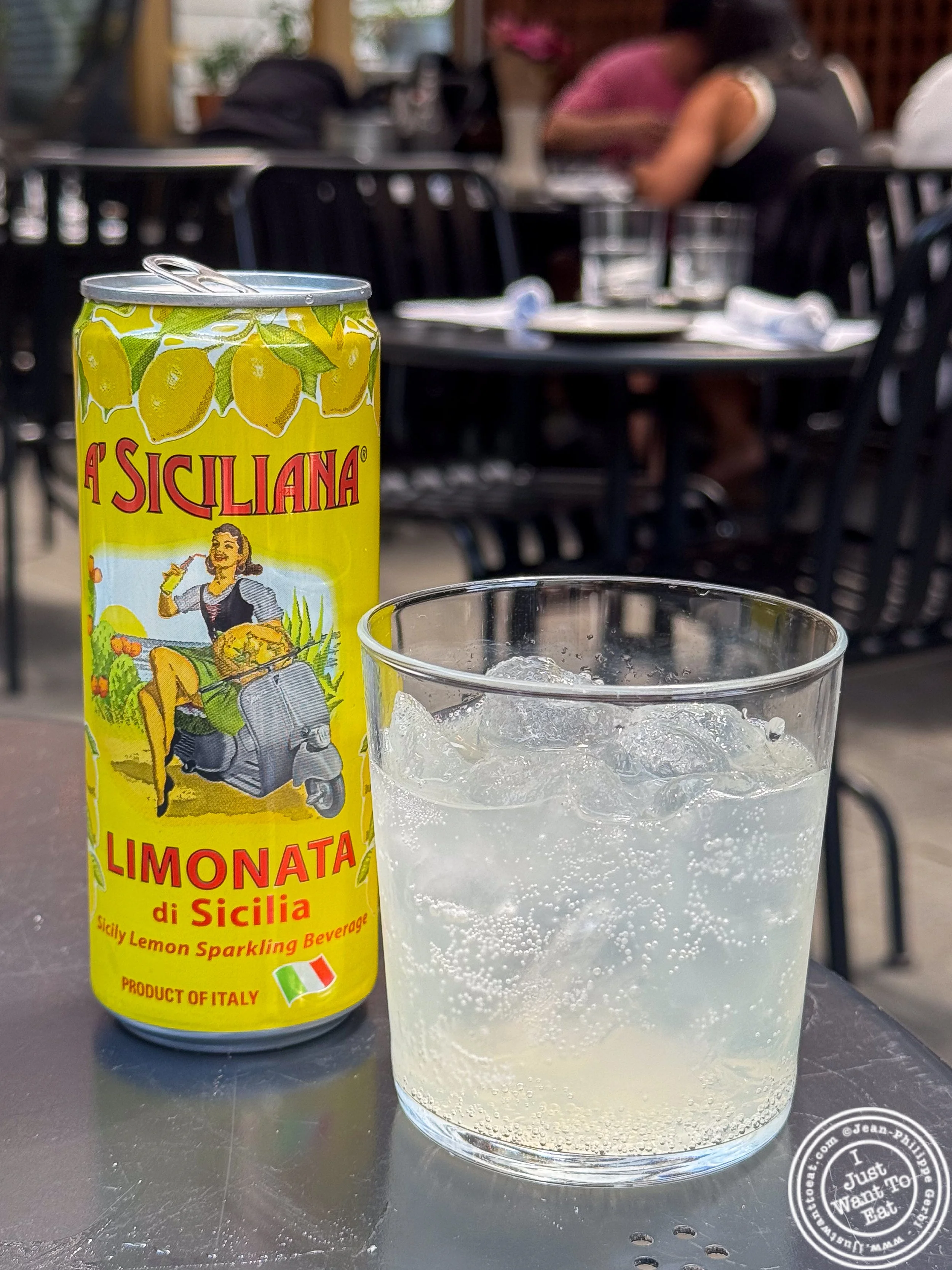 Italian lemon soda at Corto in Jersey City Heights
