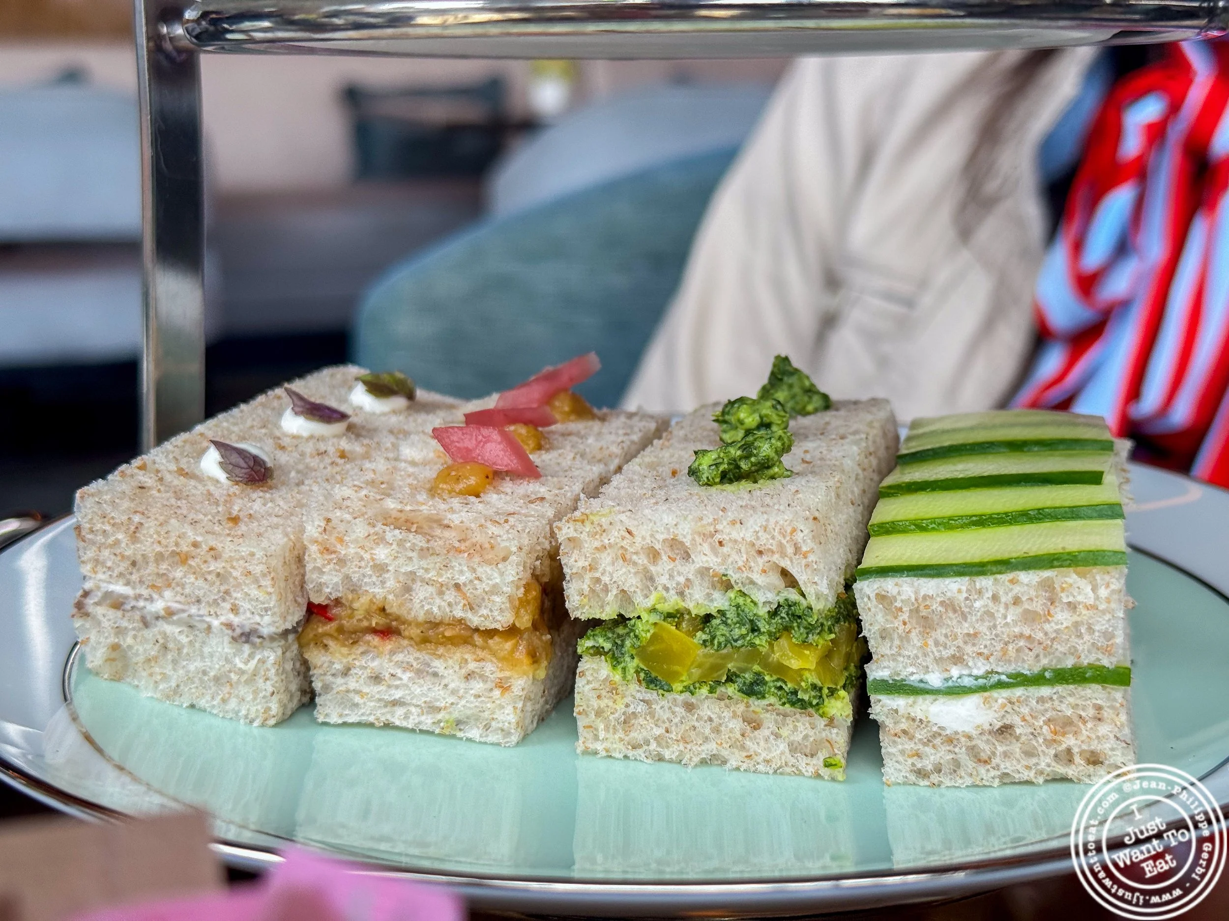 Vegetarian sandwiches at The Mandarin Oriental in NYC
