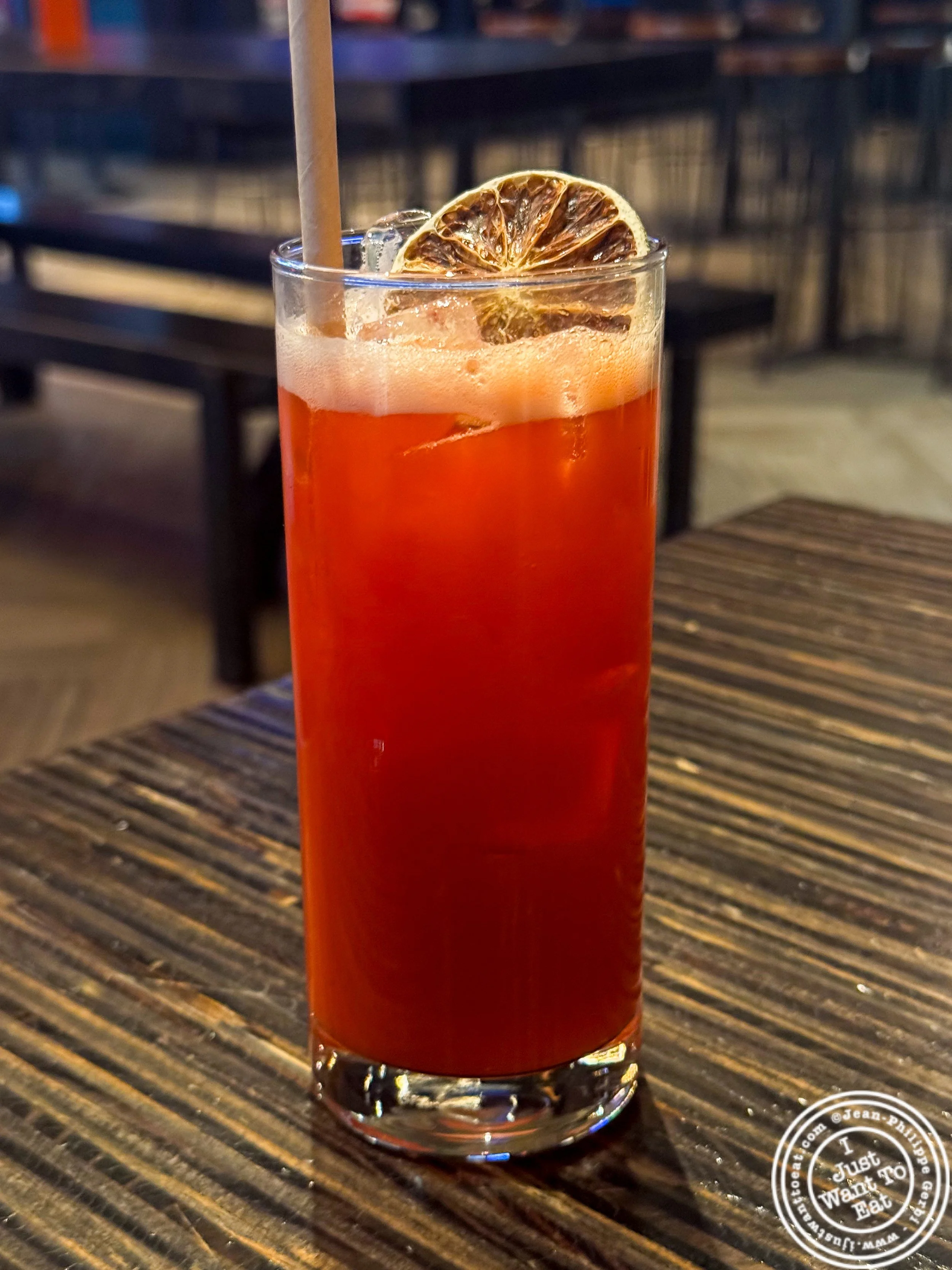 Strawberry fields mocktail at Clinton Hall 36 in New York, NY