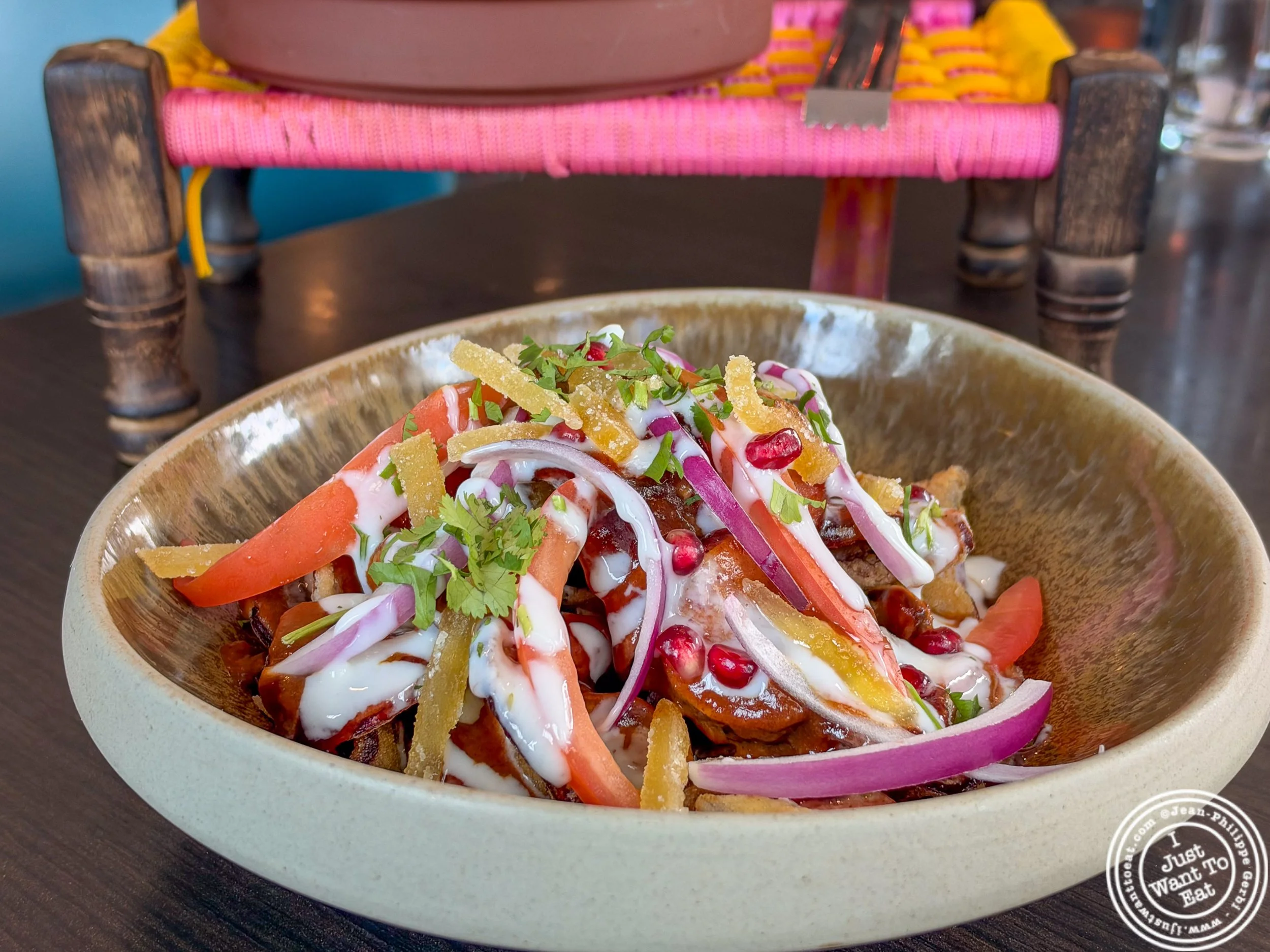 Eggplant chaat at Aarzu in Freehold, NJ