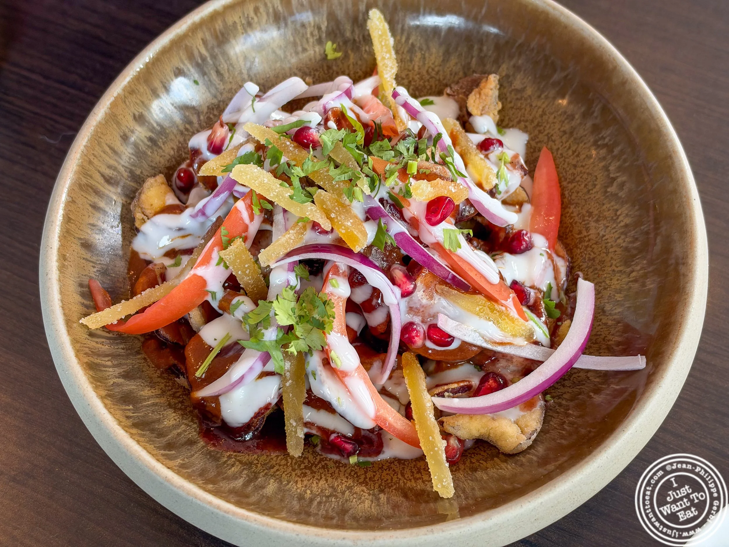 Eggplant chaat at Aarzu in Freehold, NJ