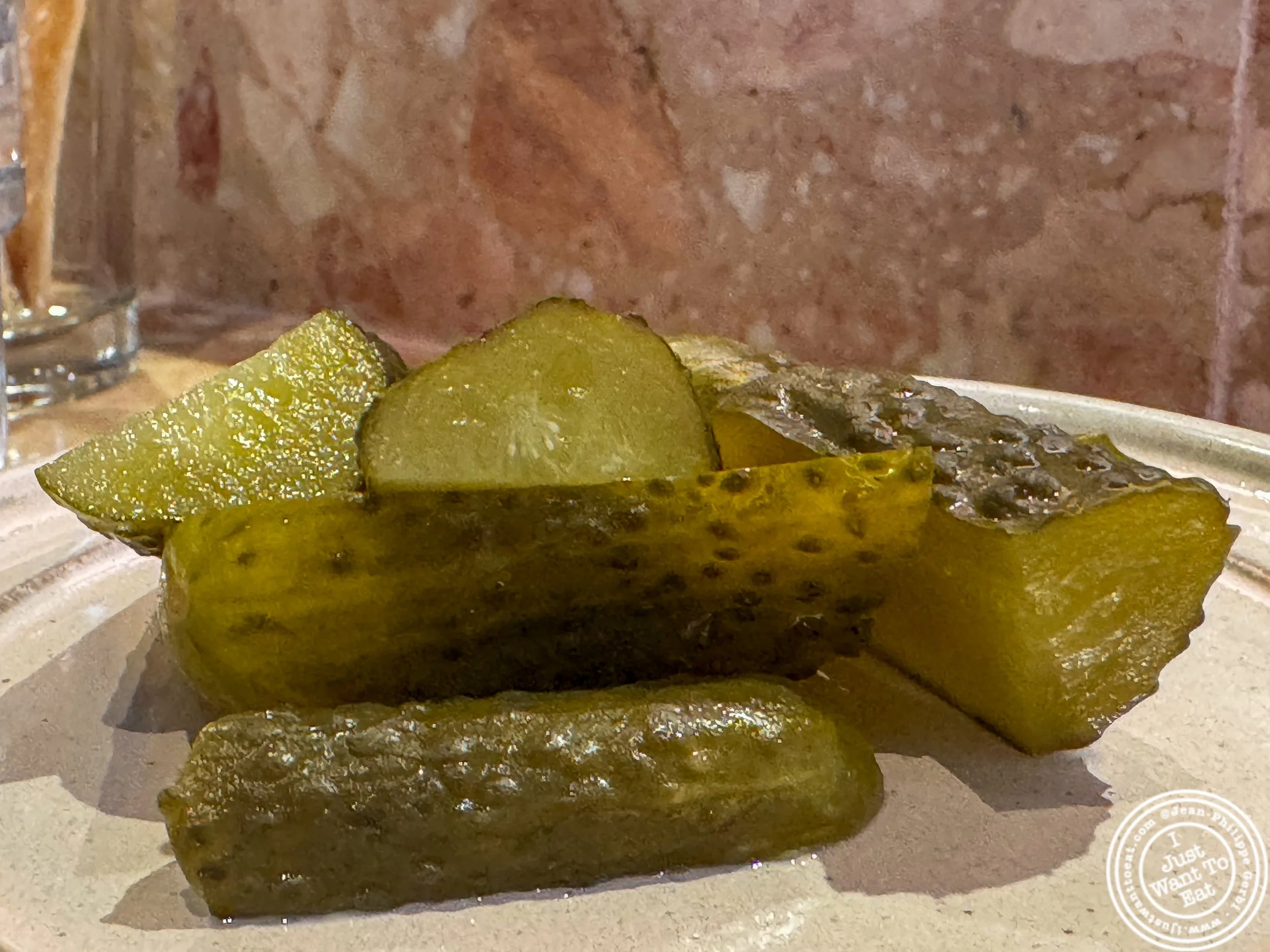 Pickles at Pick & Cheese in Shaver Hall, NYC
