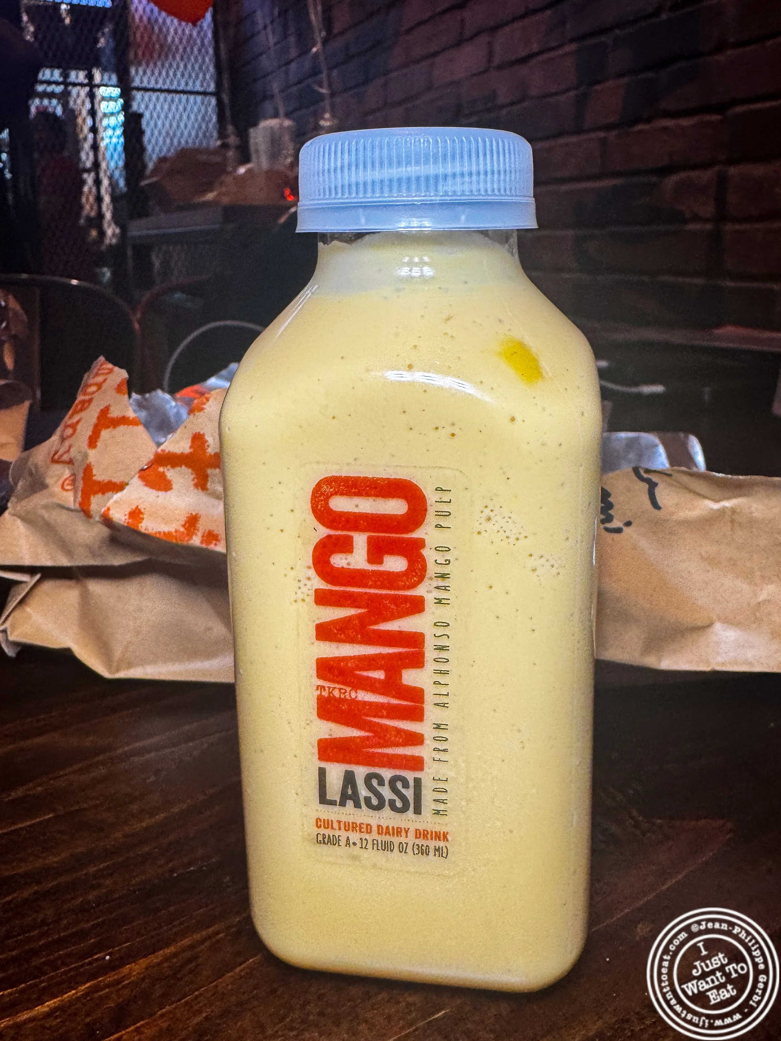 Mango Lassi at The Kati Roll Company