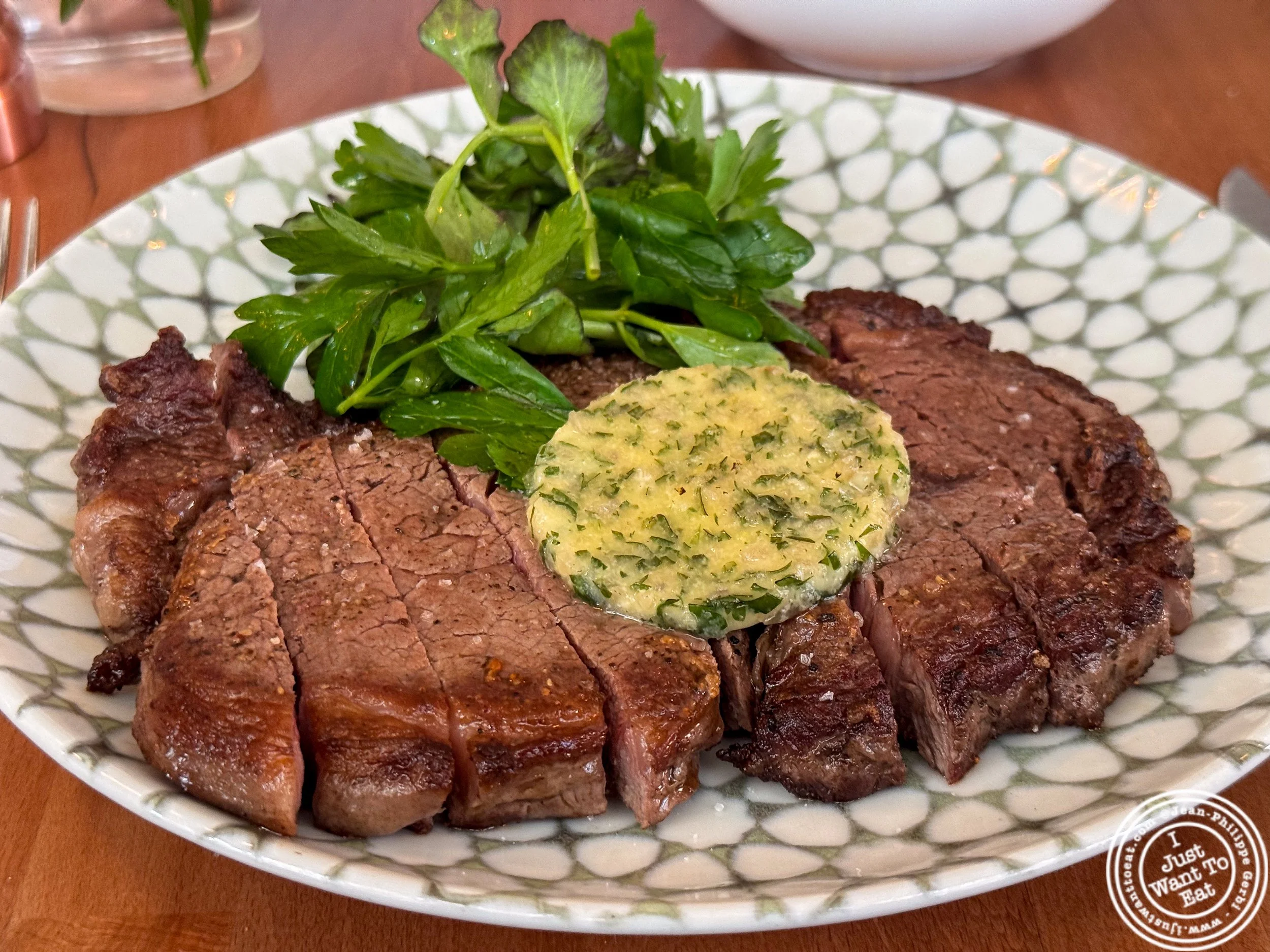 Prime Delmonico steak at Viv & Jules in Hoboken, NJ