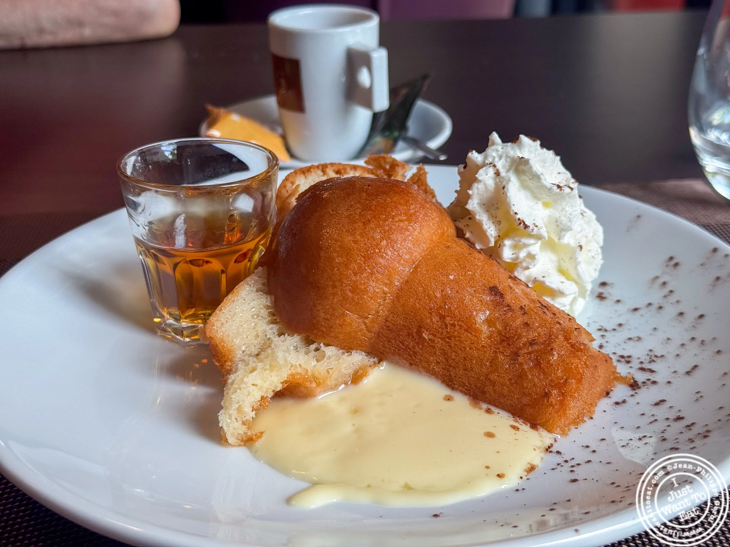 Baba au rhum at Le Beaulieu in Grenoble, France