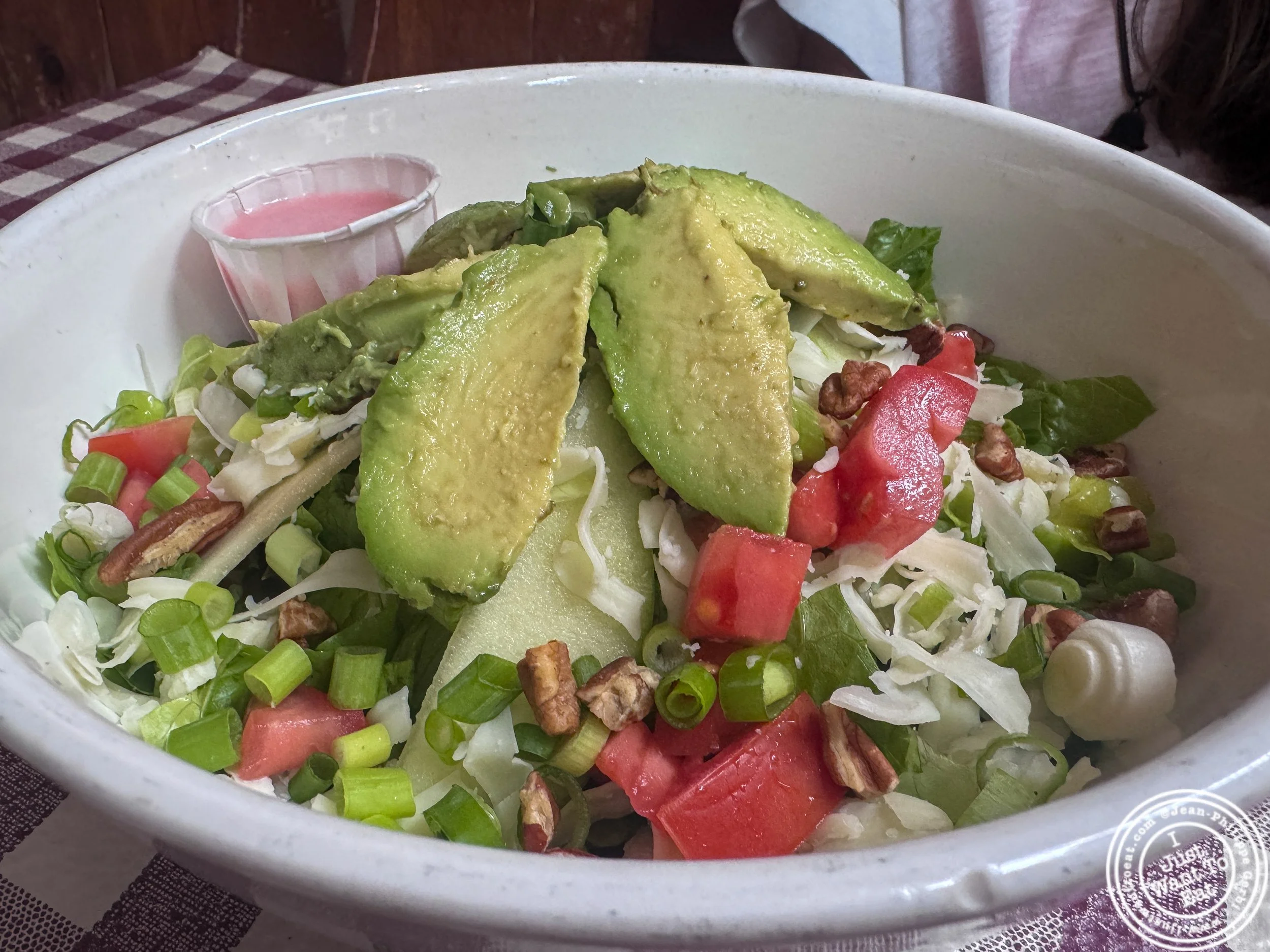 Chopped up salad at Cowgirl in the West Village, New York, NY