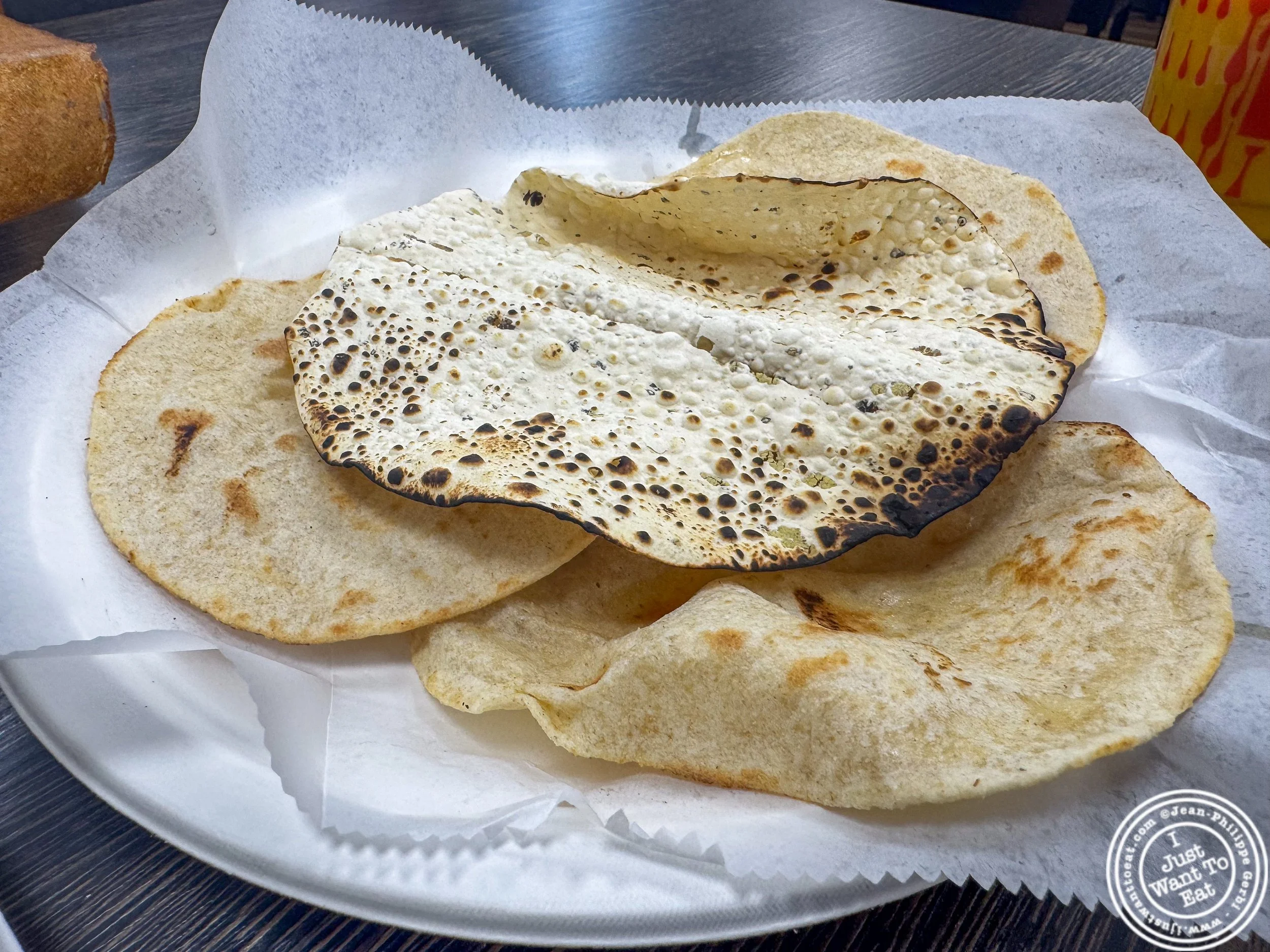 Indian breads at Honest in Jersey City, NJ