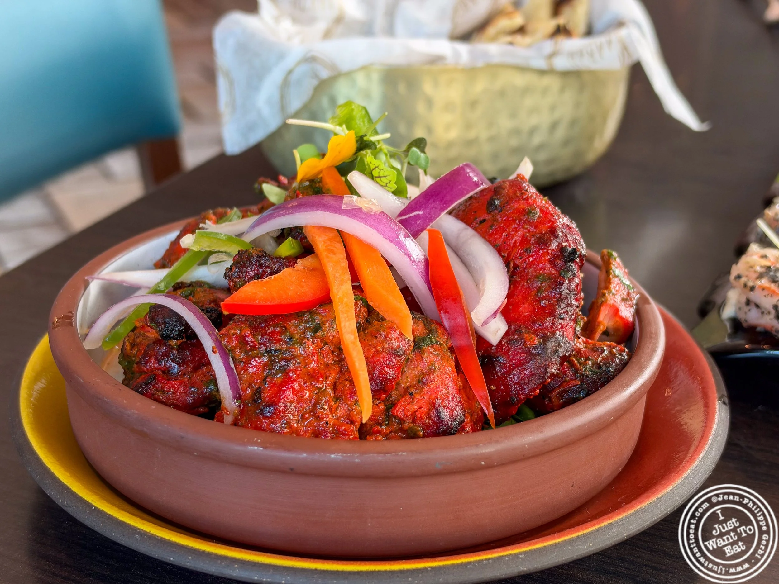 Basil chicken tikka at Aarzu in Freehold, NJ