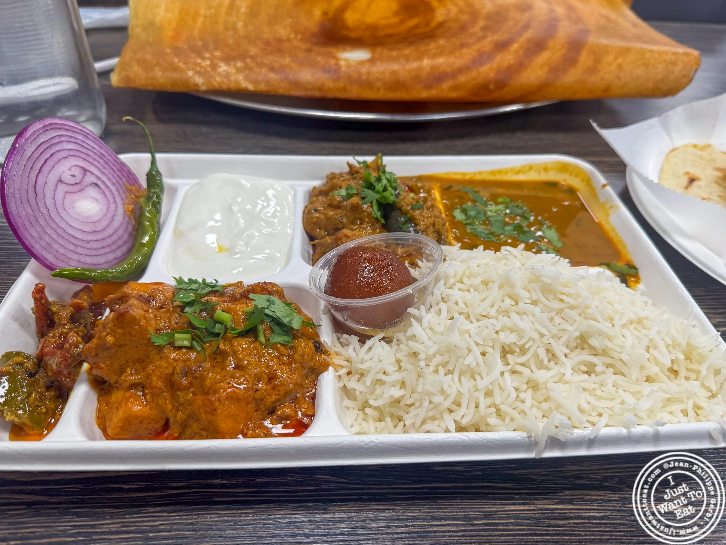 Vegetarian thali at Honest in Jersey City, NJ