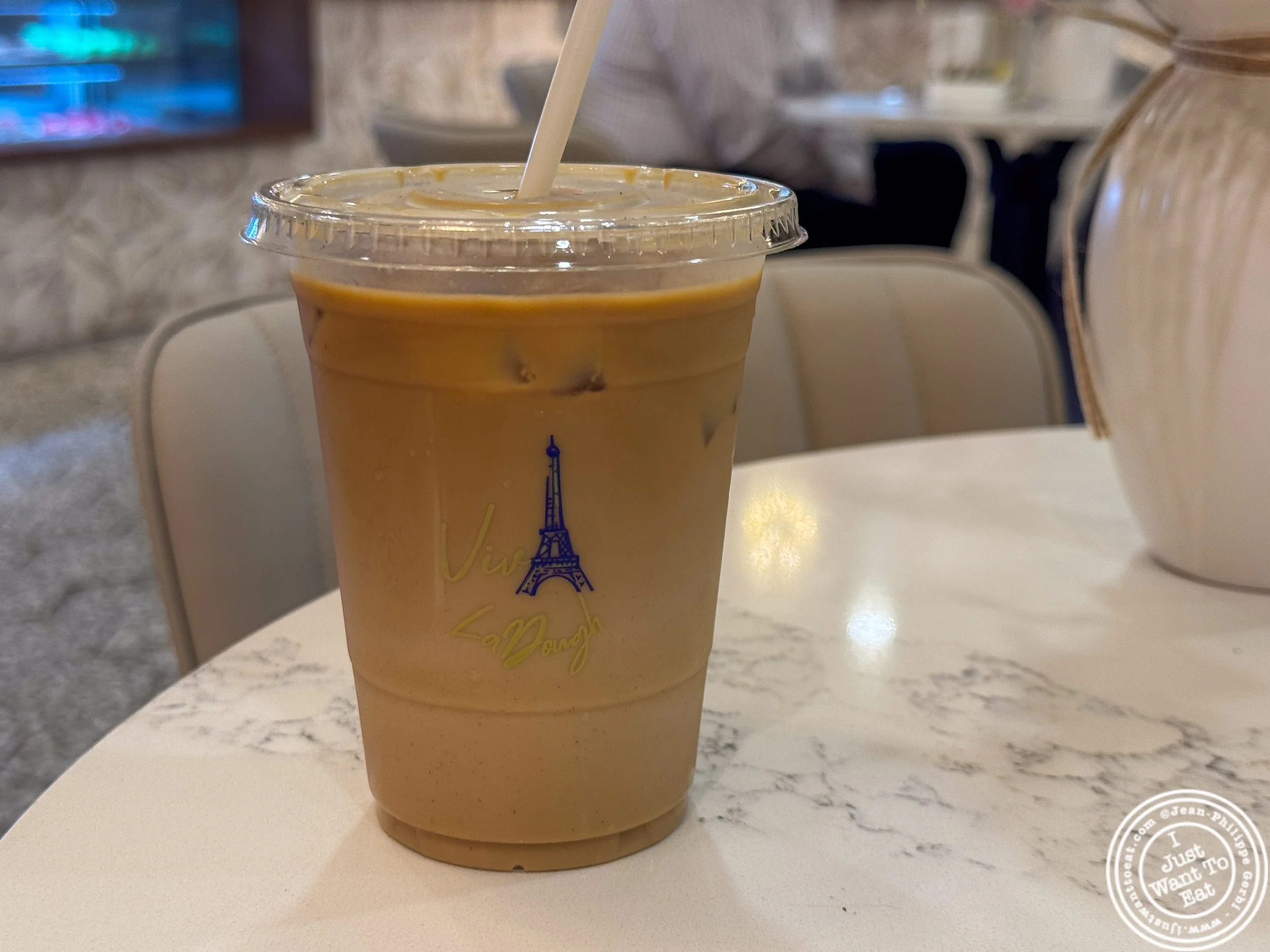 Cookie butter latte at Viva La Dough in NYC, NY