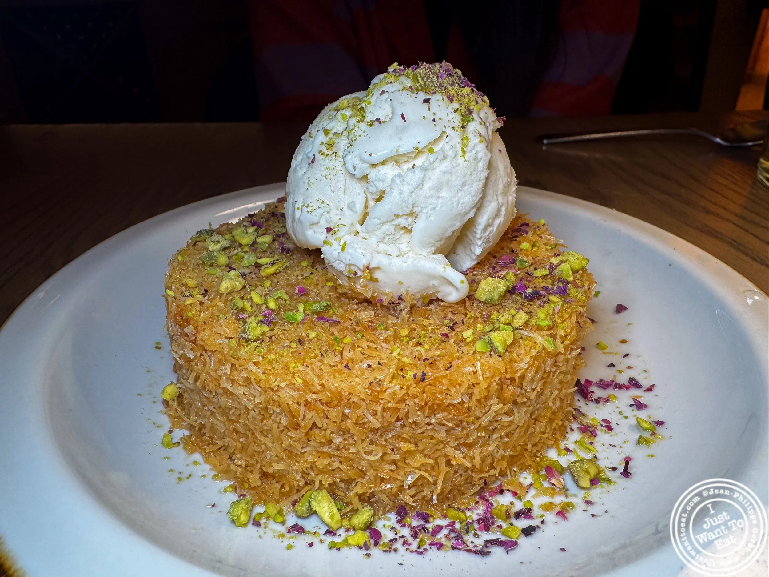 Kunefeh at Solaz Mediterranean Cuisine, in Jersey City